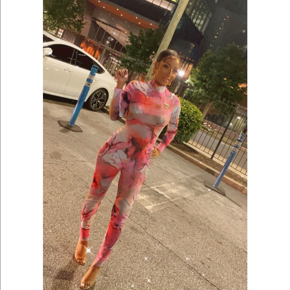 Pink Marble Bodysuit